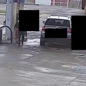 A screenshot from surveillance video of the kidnapped teen