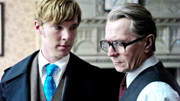 Benedict Cumberbatch and Gary Oldman in Tinker Tailor Soldier Spy