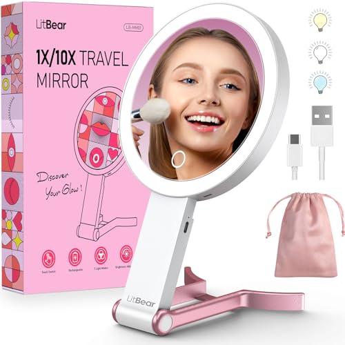 This Portable, Light-Up Makeup Mirror Is 23% Off Right Now