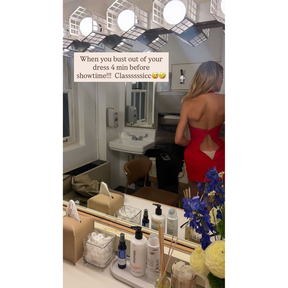 Brooks Nader Busts Out Her Dress Minutes Before Red Carpet Event