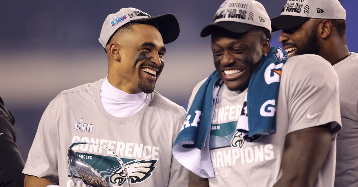 Eagles’ Jalen Hurts Insists Relationship With A.J. Brown Is ‘Really Good’ After Missing His Wedding Eagles’ Jalen Hurts Insists Relationship With A.J. Brown Is ‘Really Good’ After Missing His Wedding