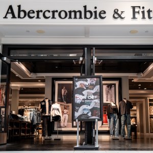 AUSTIN, TEXAS - AUGUST 28: The entrance of the Abercrombie & Fitch retail store in the Barton Creek Square Mall on August 28, 2024 in Austin, Texas. Abercrombie & Fitch revenue rose 21%, beating sales expectations during its second-quarter earnings. (Photo by Brandon Bell/Getty Images)