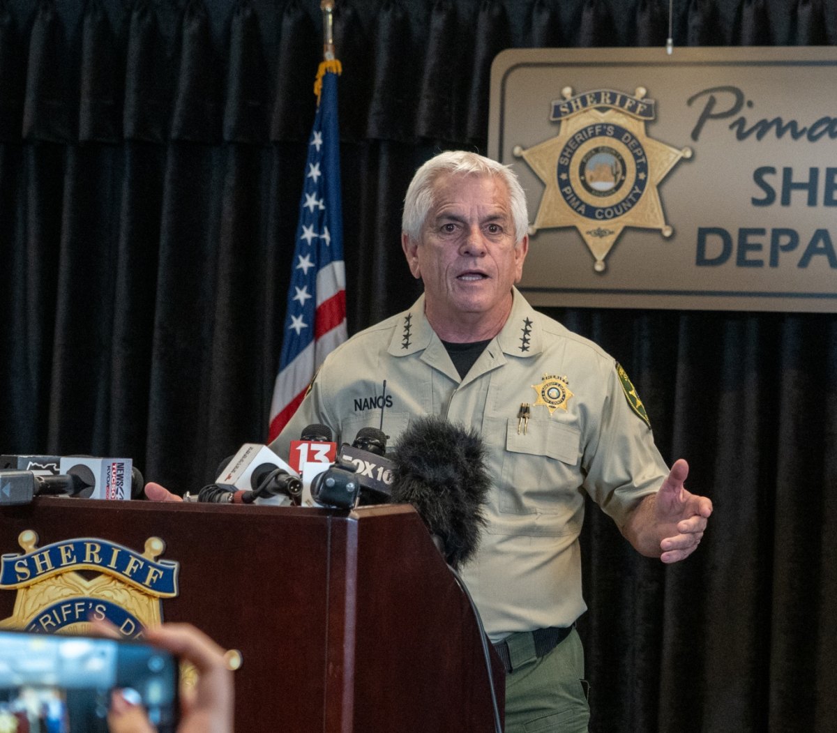 Pima County Sheriff Chris Nanos Says He Is Not Personally in Contact With Nancy Guthrie Family