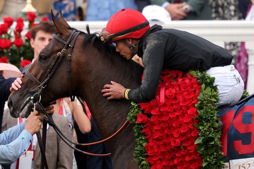 GettyImages-2274220719 jose ortiz cherie devaux becomes 1st woman to win kentucky derby