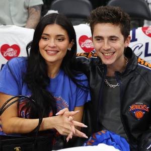 GettyImages-2278203832 Timothee Chalamet and Kylie Jenner Have Courtside Date at Knicks Game
