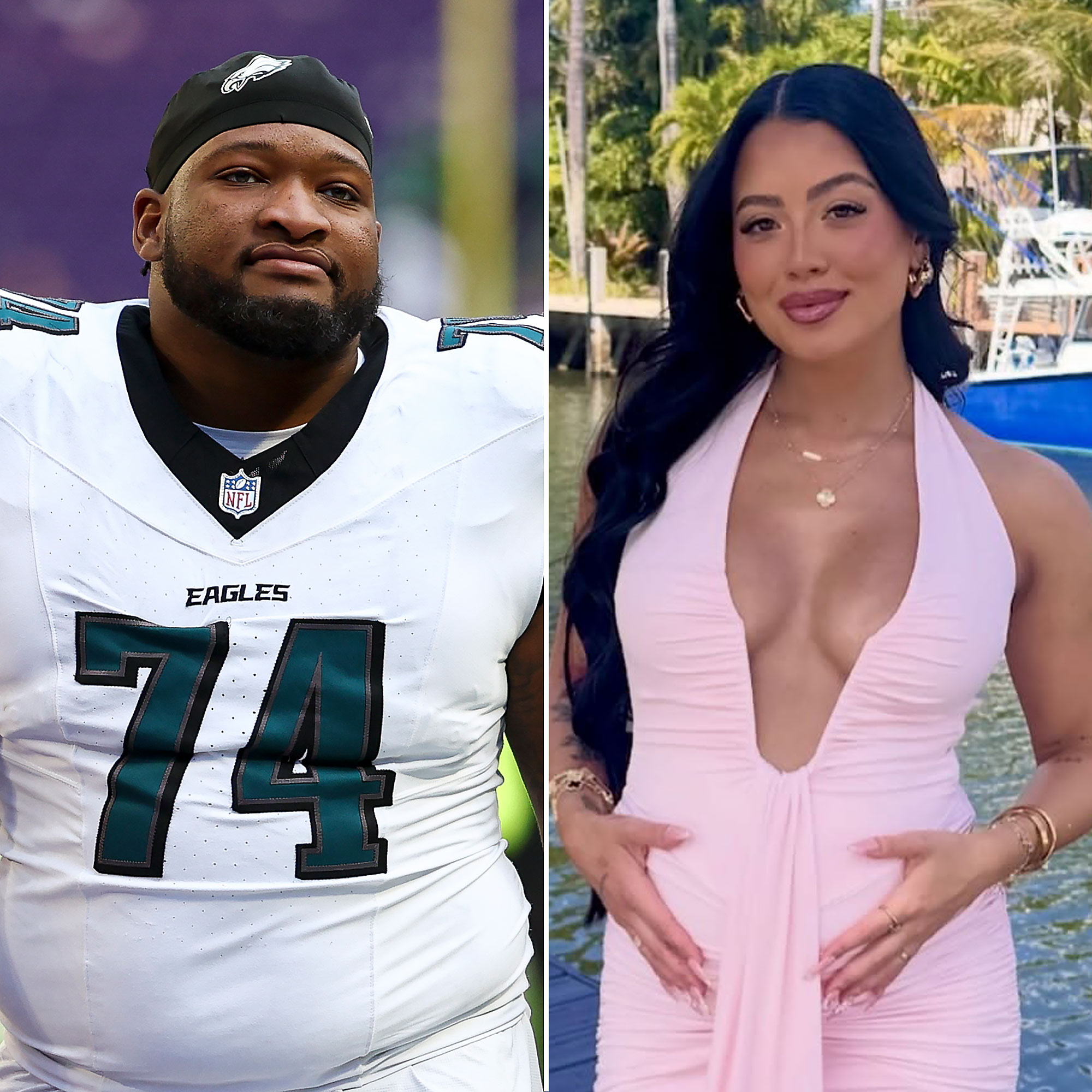 Girlfriend of Eagles Fred Johnson Says He Kicked Her Out of House While 8 Months Pregnant Lyss Okada