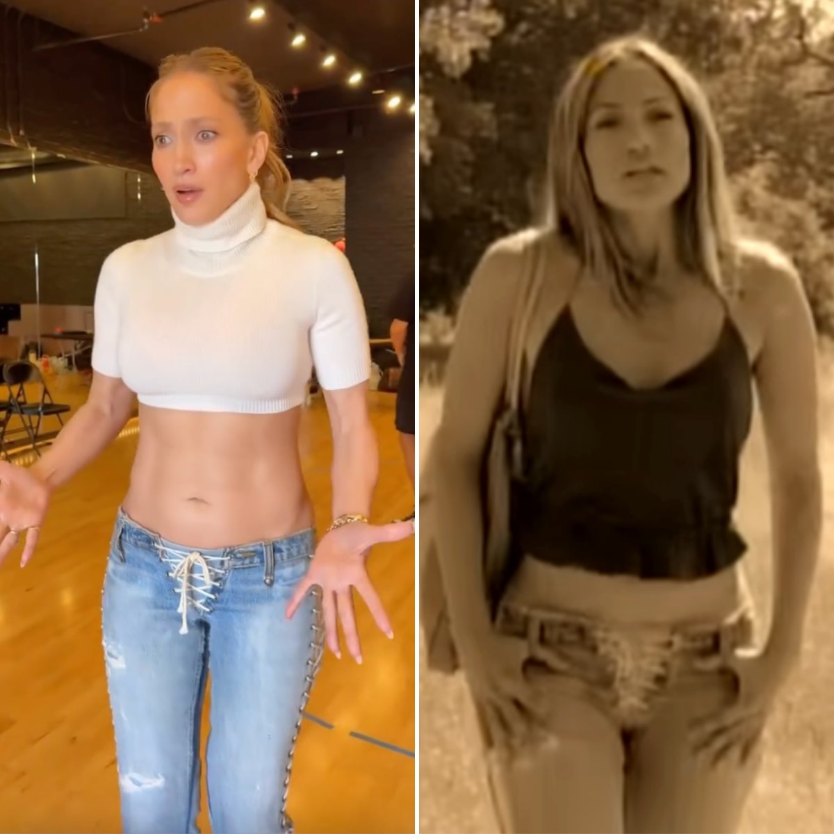 Jennifer Lopez Wears 2001 Ain’t It Funny Music Video Jeans