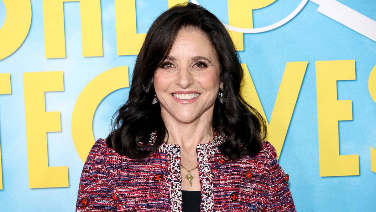 NEW YORK, NEW YORK - APRIL 19: Julia Louis-Dreyfus attends "The Sheep Detectives" New York Premiere at Jazz at Lincoln Center on April 19, 2026 in New York City. (Photo by Jamie McCarthy/Getty Images)