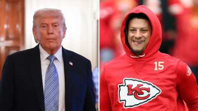 President Donald Trump Asks Kansas City BBQ Owners About Patrick Mahomes Health