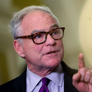 Promo Sen Tim Kaine Expresses Worry Taylor Swift and Travis Kelce Are Spending Too Much Time on Prenup