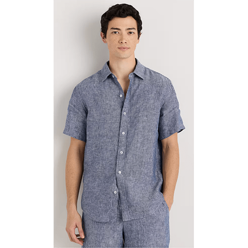 Quince 100% European Linen Relaxed Short Sleeve Shirt