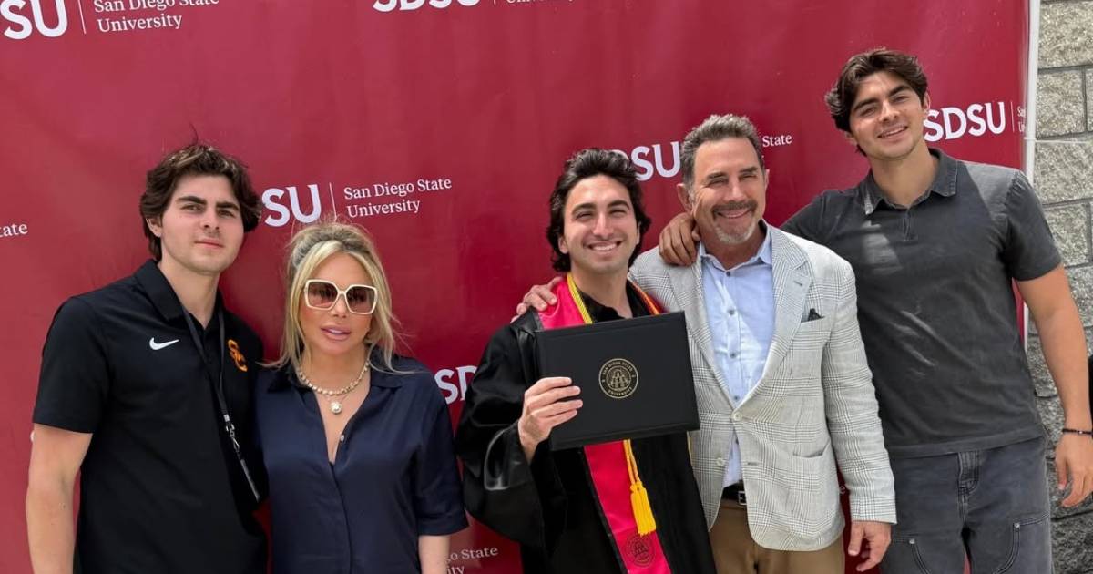 RHOBH’s Adrienne Maloof and Ex Dr. Paul Nassif Reunite for Son’s College Graduation