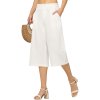 Willit Linen Capri Pleated Pants