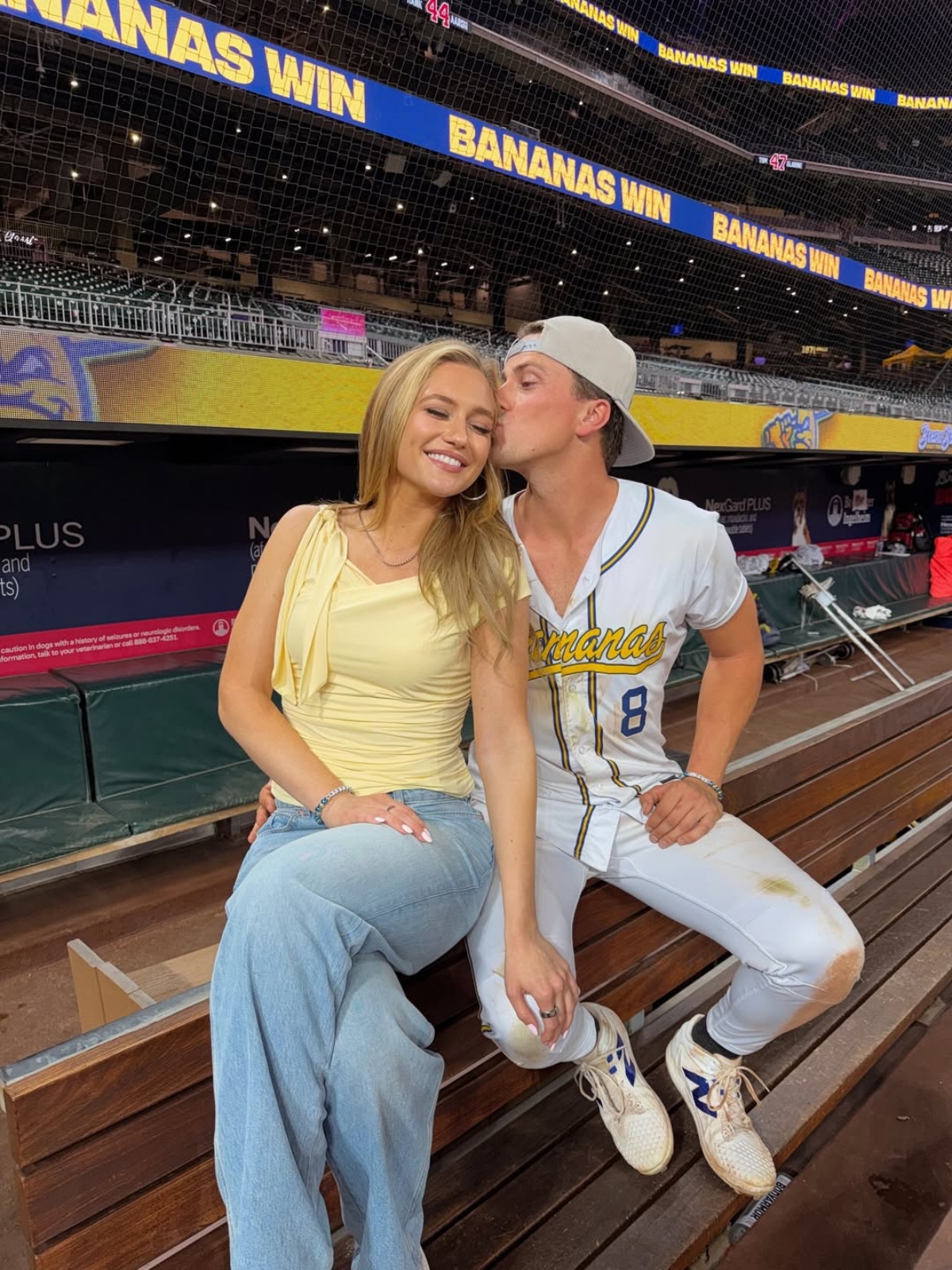 Maggie Sajak Is Boyfriend Jackson Olson Biggest Cheerleader at Savannah Bananas Game