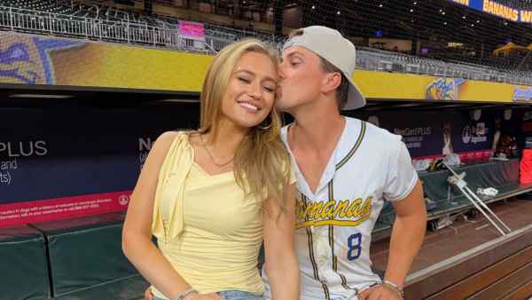 Maggie Sajak Is Boyfriend Jackson Olson Biggest Cheerleader at Savannah Bananas Game