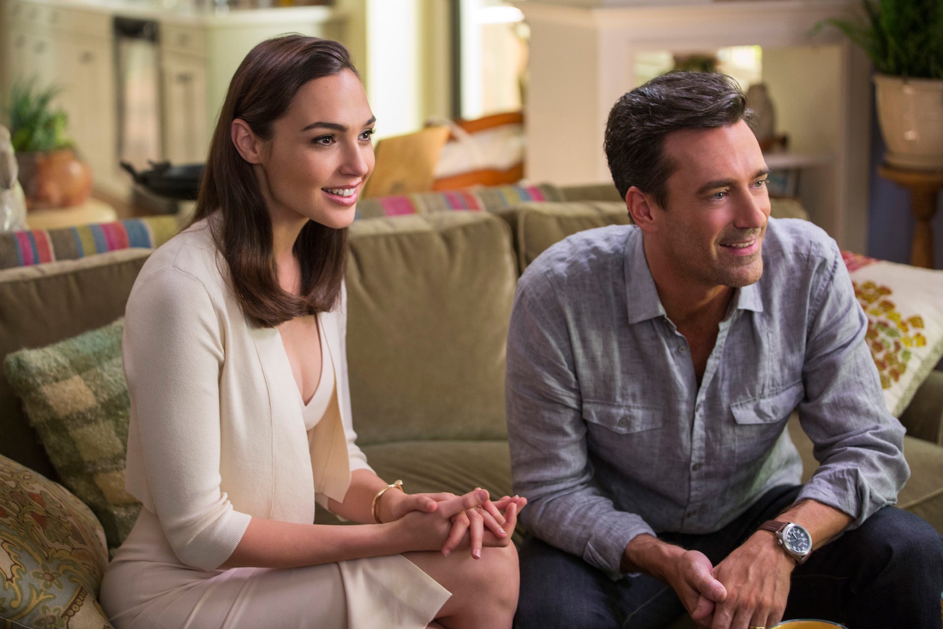 Gal Gadot and Jon Hamm in Keeping Up with the Joneses