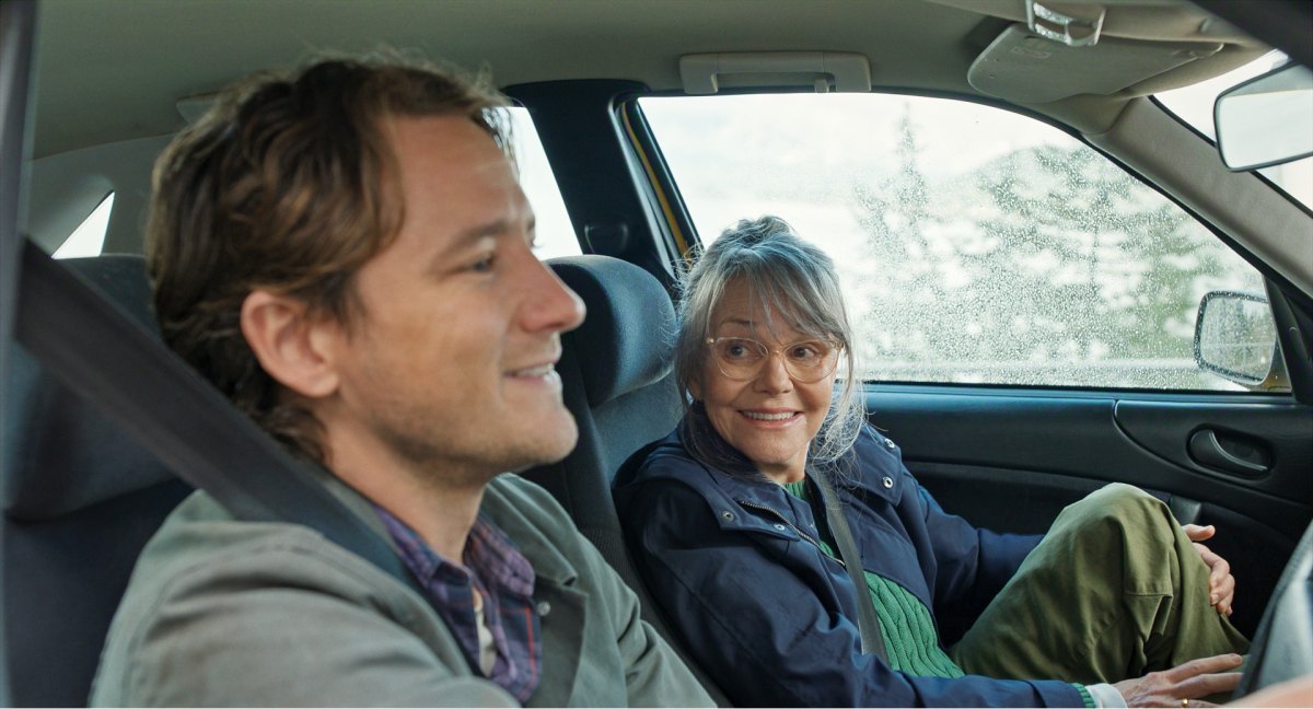 Lewis Pullman and Sally Field in Remarkably Bright Creatures
