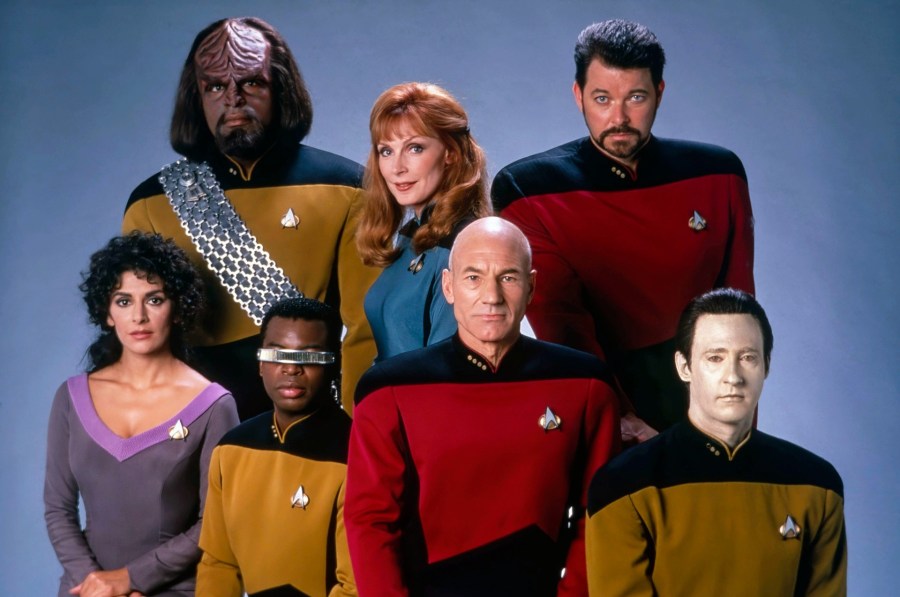 The cast of Star Trek: The Next Generation