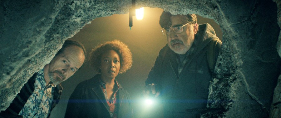 Denis O’Hare, Alfre Woodard and Alfred Molina in The Boroughs