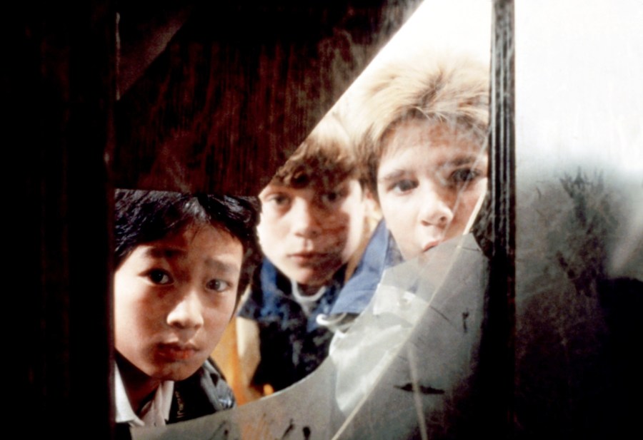 Ke Huy Quan, Sean Astin and Corey Feldman in The Goonies