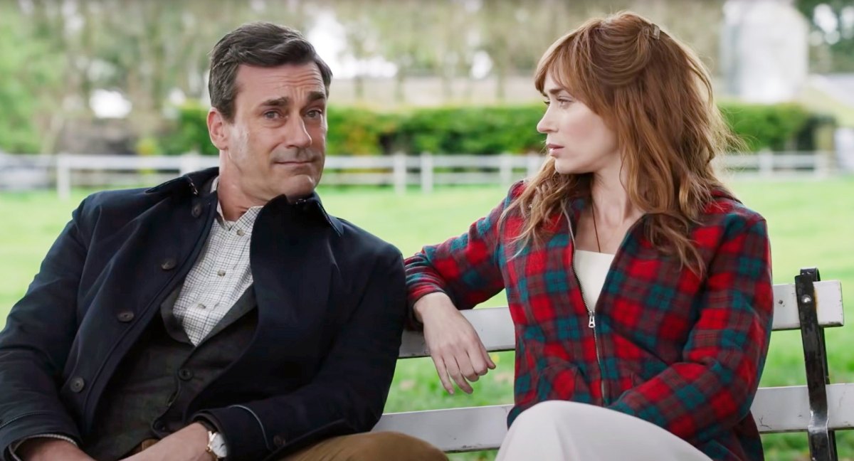 Jon Hamm and Emily Blunt in Wild Mountain Thyme
