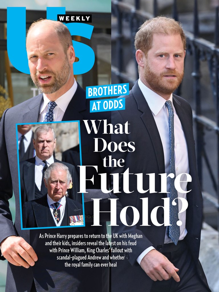 2628 Us Weekly Cover Prince William and Prince Harry No Chip