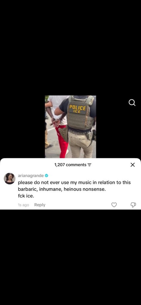 Ariana Grande Slams White House for Using Her Music in Pro ICE Video Heinous Nonsense