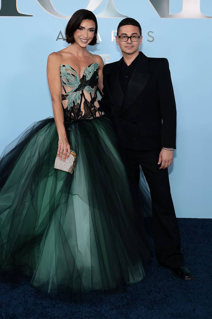 Bronwyn Newport and Christian Siriano Arrive Arrival Red Carpet Tony Awards 2026