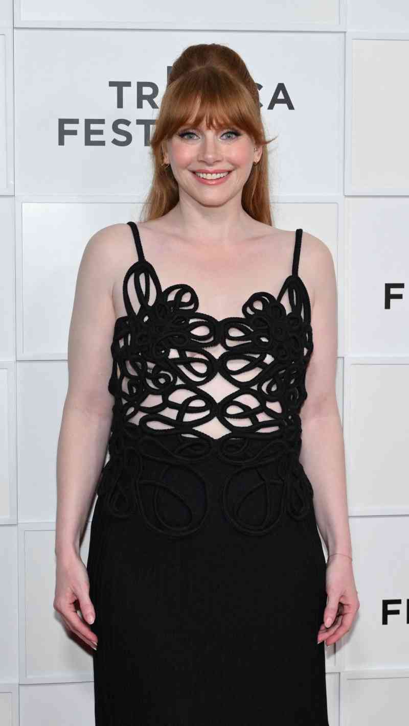 bryce dallas howard black dress See Bryce Dallas Howard's Naked Top Is Made of String and Polarizing Hairstyle