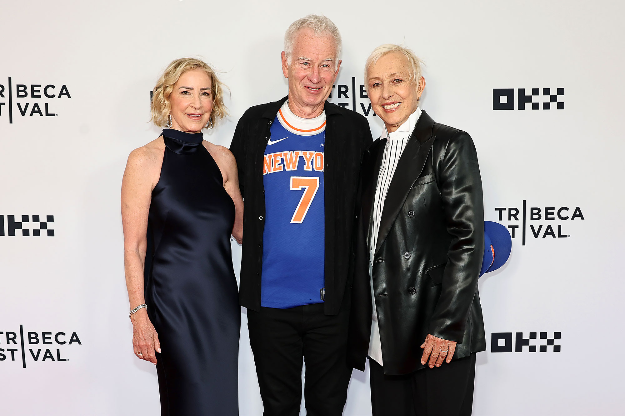 Chris Evert John McEnroe and Martina Navratilova The Final Set Premiere 2026 Tribeca Festival Hot Pics