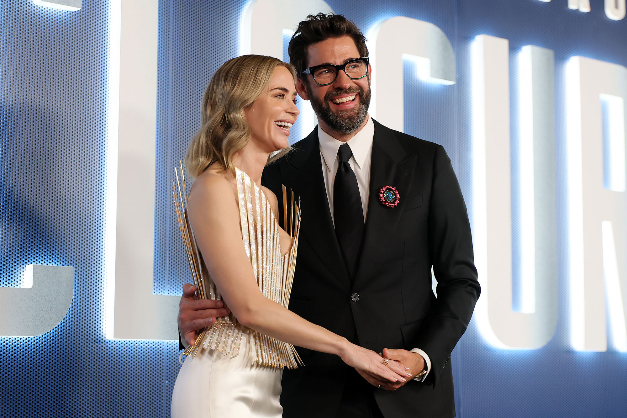 Emily Blunt and John Krasinski DISCLOSURE DAY premiere Hot Pics
