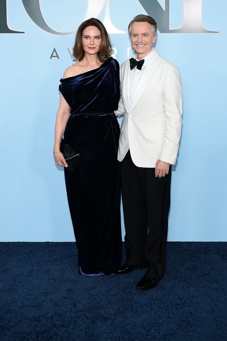 Emily Deschanel and David Hornsby Arrive Arrival Red Carpet Tony Awards 2026