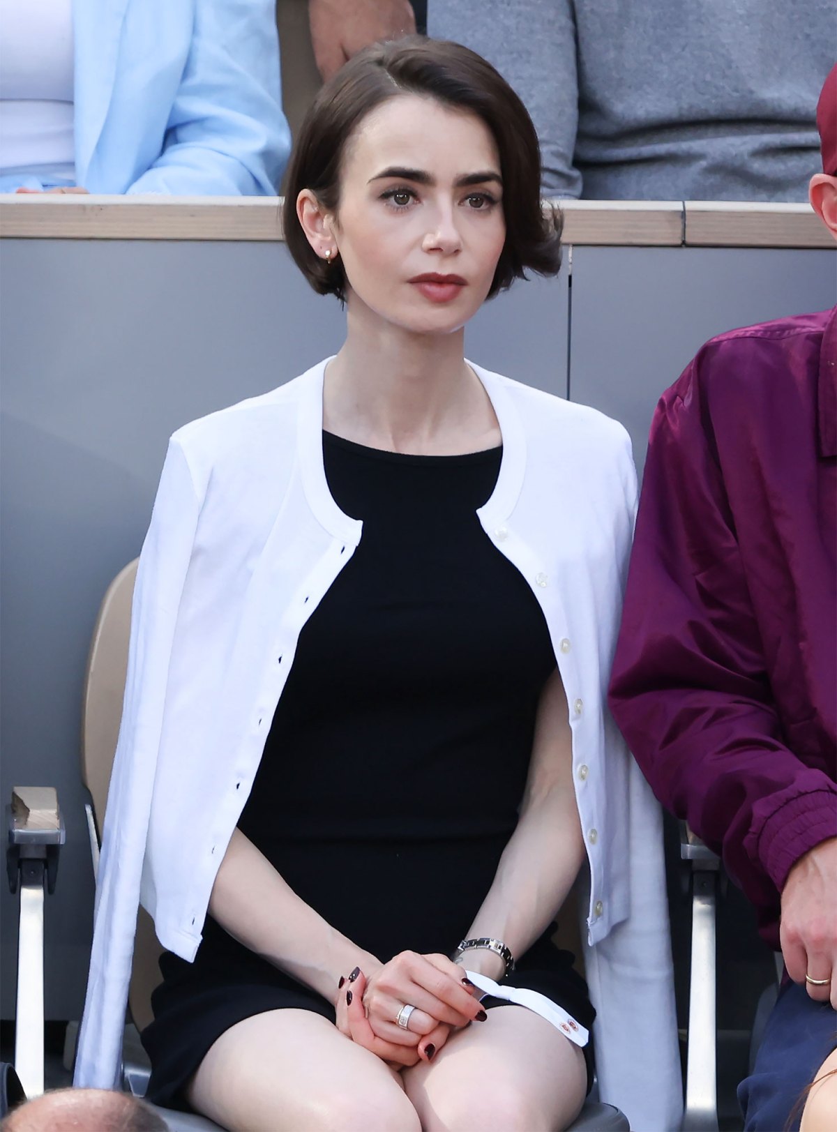 Feature Lily Collins The Best Looks at the French Open in Paris