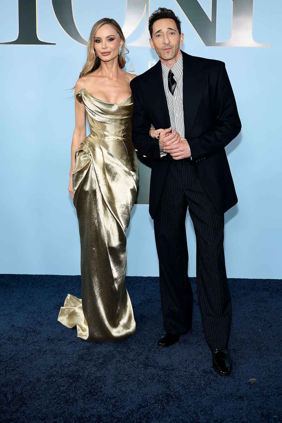 Georgina Chapman and Adrien Brody Arrive Arrival Red Carpet Tony Awards 2026
