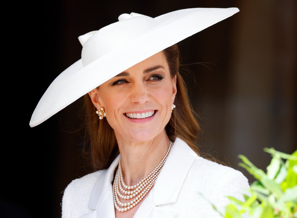 Catherine, Princess of Wales attends the Order of the Garter service at St. George's Chapel, Windsor Castle on June 16, 2025 in Windsor, England. The Most Noble Order of the Garter, founded by King Edward III in 1348, is the oldest and most senior Order of Chivalry in Britain.