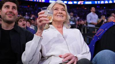 Entrepreneur Martha Stewart attends Game Two of the NBA Eastern Conference Finals between the New York Knicks and the Cleveland Cavaliers at Madison Square Garden on May 21, 2026 in New York City. NOTE TO USER: User expressly acknowledges and agrees that, by downloading and or using this photograph, User is consenting to the terms and conditions of the Getty Images License Agreement.