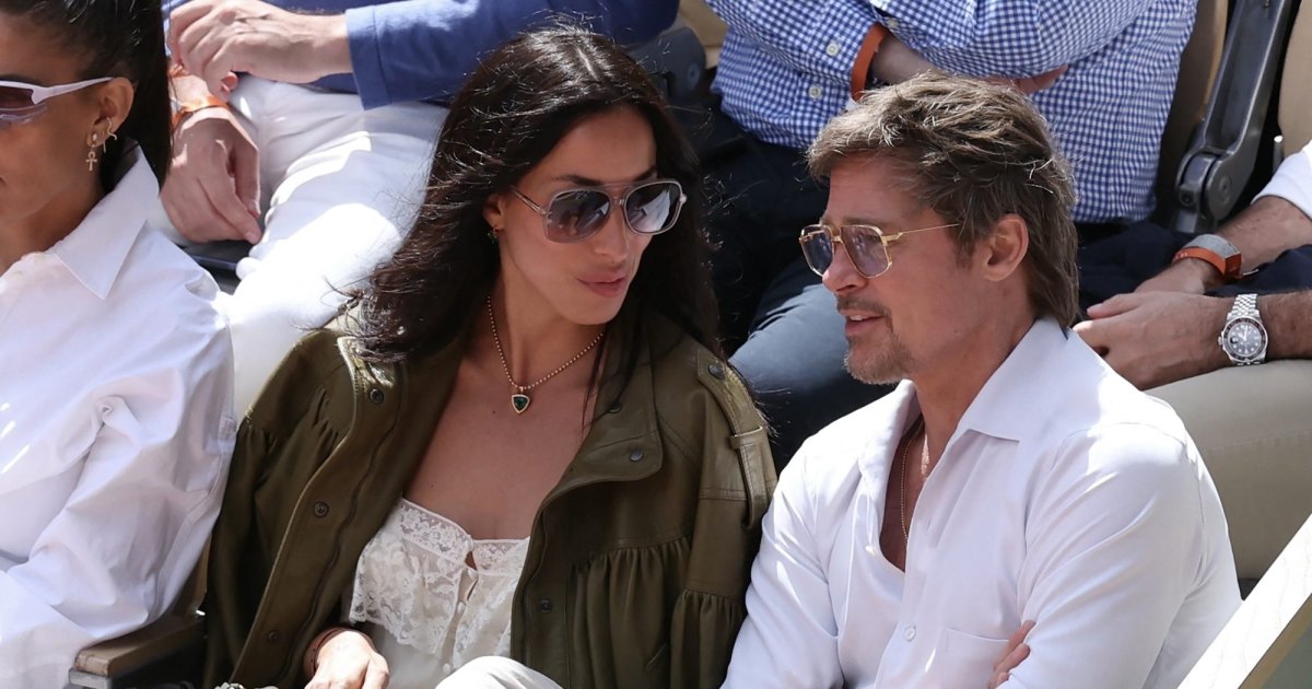 Brad Pitt and Ines de Ramon Show PDA at French Open Brad Pitt and Ines de Ramon Show PDA at French Open