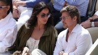 GettyImages-2279516063 Brad Pitt and His Girlfriend Ines de Ramon Show PDA During Cozy Visit to French Open