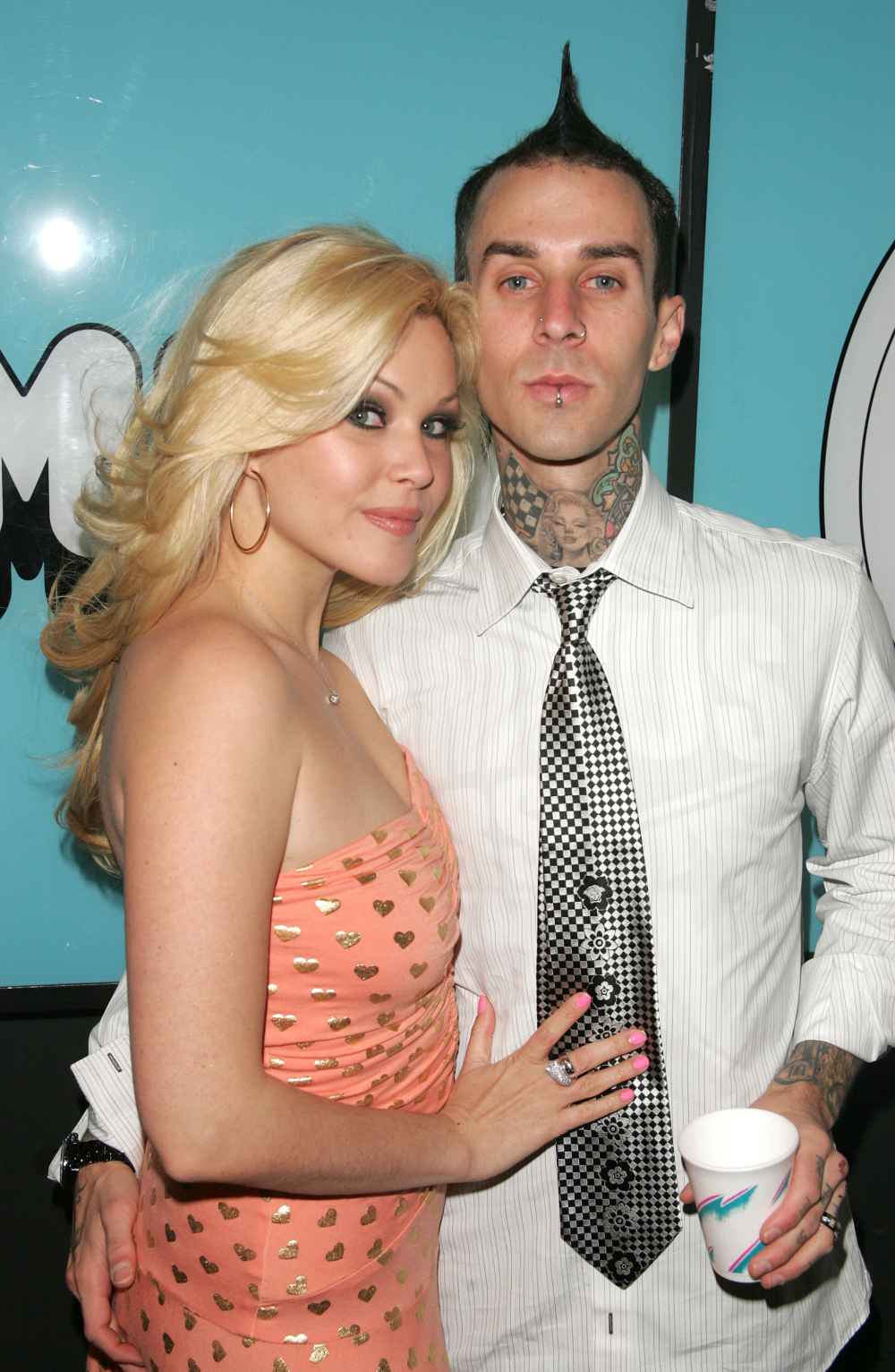 Shanna Moakler and Travis Barker