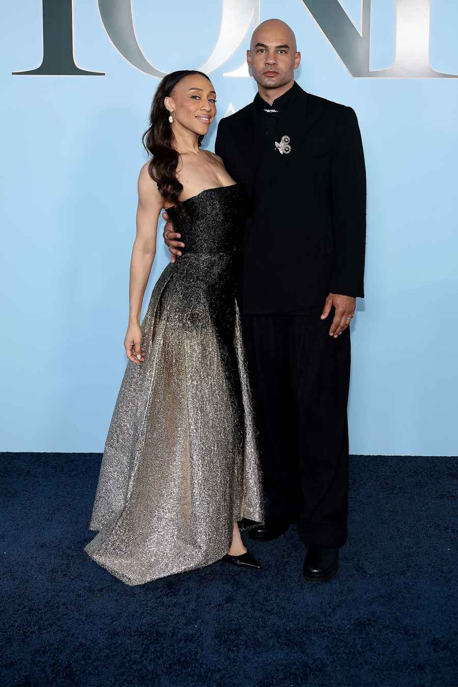 Jennifer Locke and Nicholas Christopher Arrive Arrival Red Carpet Tony Awards 2026