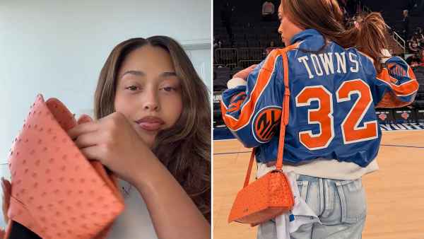 Jordyn Woods Turns Lucky Purse Into Shoes After Bag Ban at Knicks Game