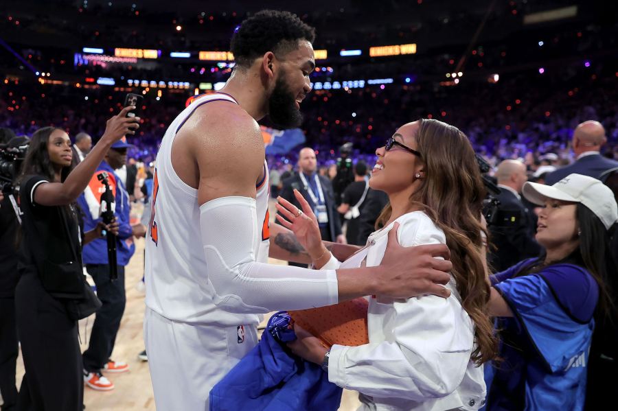 Karl-Anthony Towns and Jordyn Woods NBA Finals Game 4