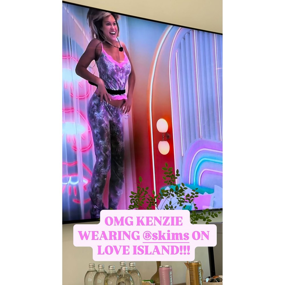 Kim Kardashian Is Ecstatic About Kenzie Wearing Skims on Love Island USA