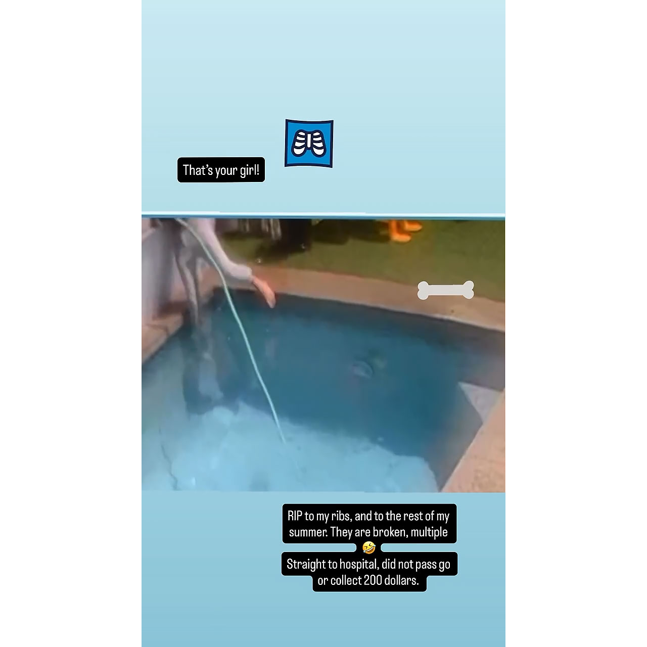 Ruby Rose Hospitalized for 'Multiple' Broken Ribs After Falling in Pool