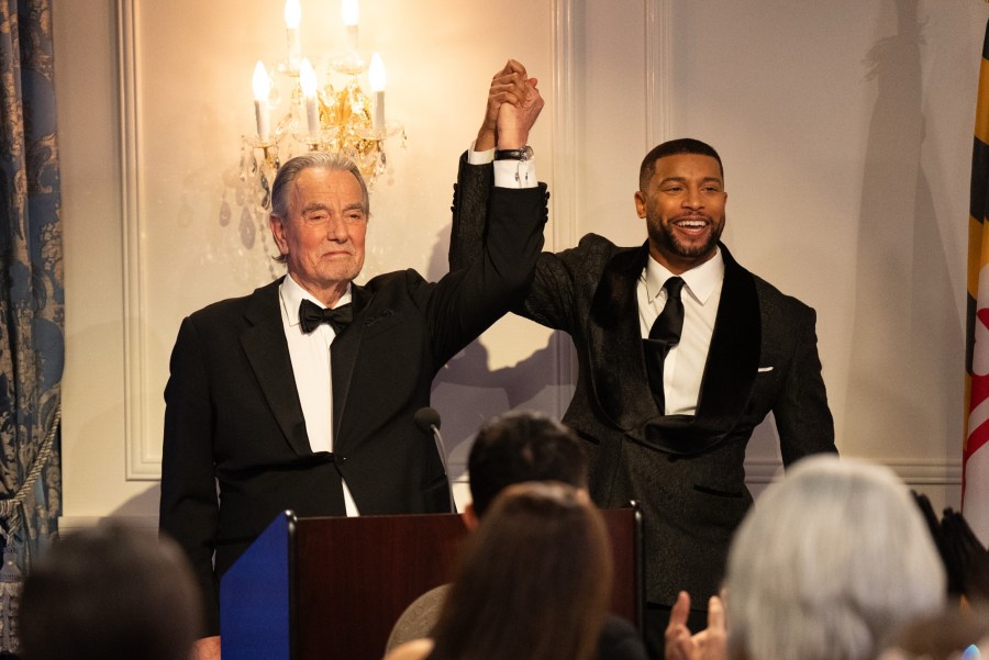 Young and the Restless Victor Shares a Drink With Beyond the Gates Vernon in 1st Look at Crossover CBS