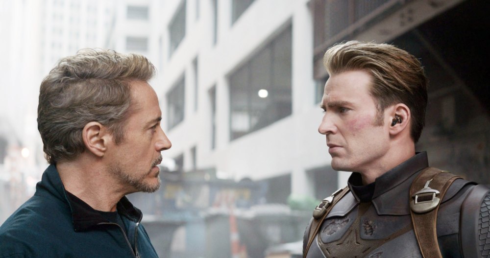 Robert Downey Jr. and Chris Evans in Avengers: Endgame