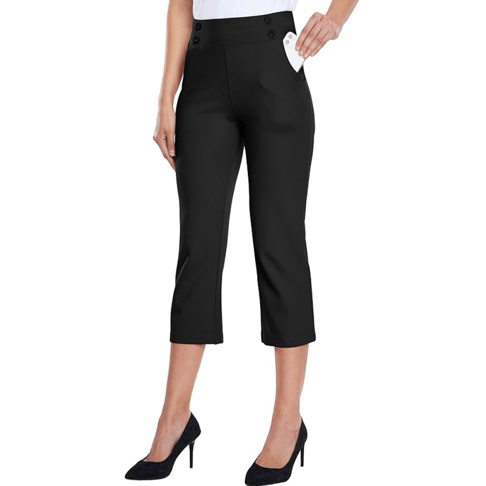 Willit Straight Leg Capri Pants