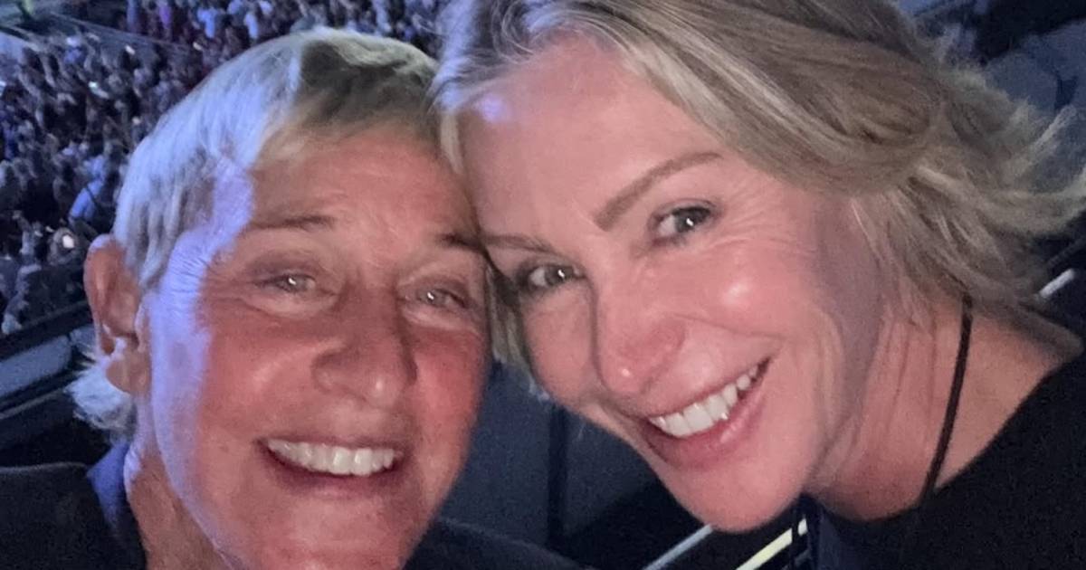 Ellen DeGeneres Makes Rare Appearance With Wife Portia at Harry Styles Concert After U.K. Move