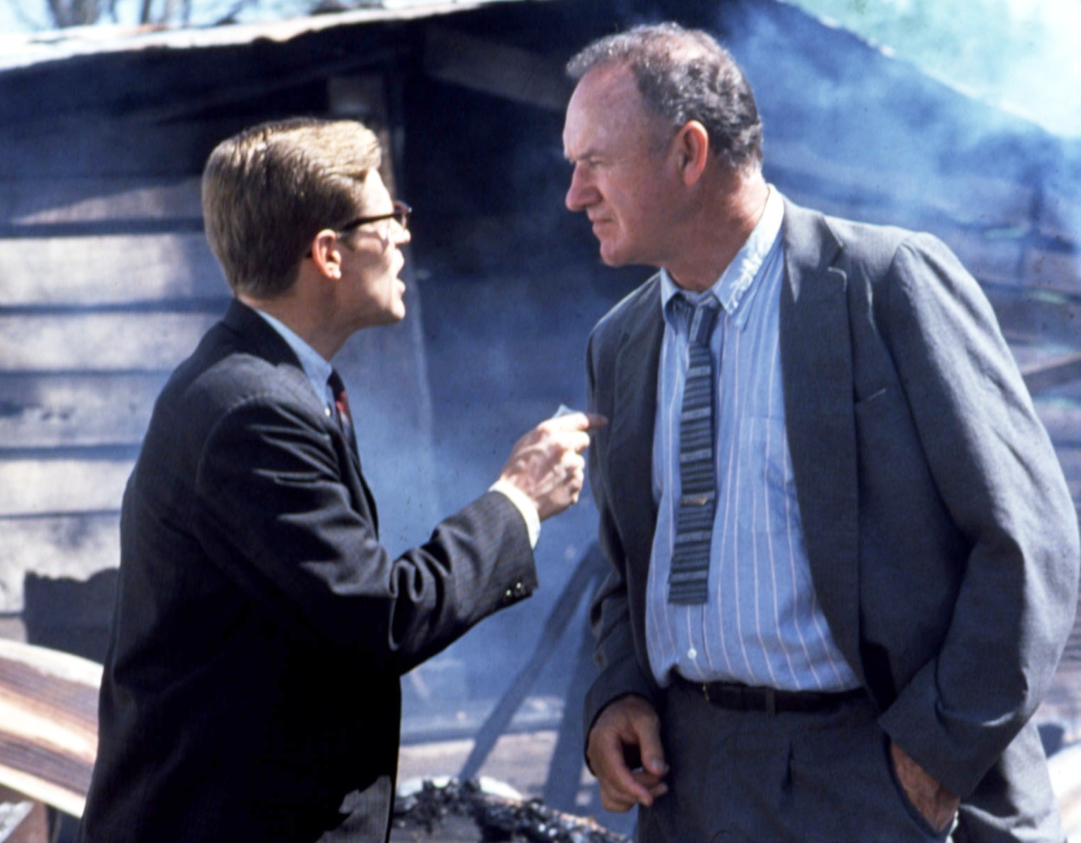 Willem Dafoe and Gene Hackman in Mississippi Burning