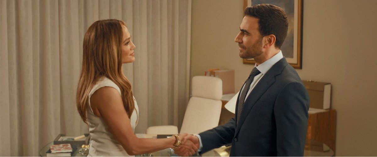 Jennifer Lopez and Brett Goldstein in Office Romance